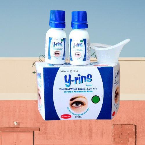 Y-RINS ISI 2 BOTOL / Y-RINS LARUTAN CUCI MATA ISI 2 BOTOL