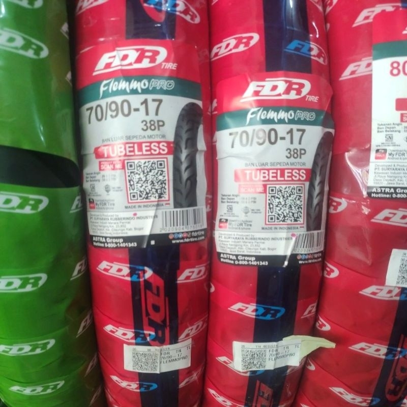 BAN MOTOR TUBELESS  FDR FLEMMO PRO 70/90-17