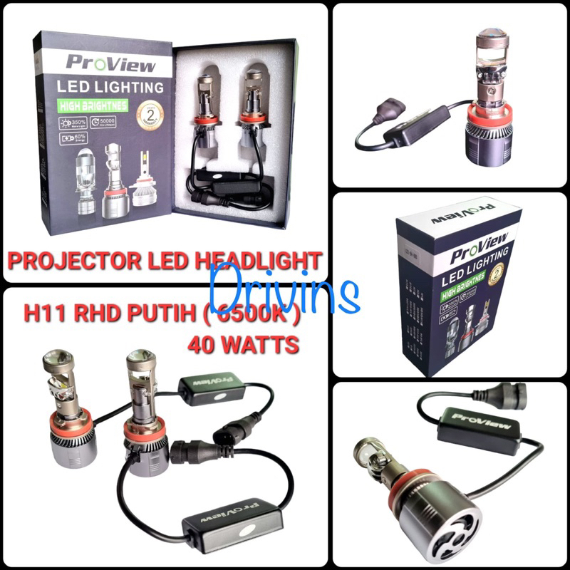 PROVIEW PROJECTOR LED LIGHTING HEADLIGHT H11 RHD PUTIH ( 6500K )