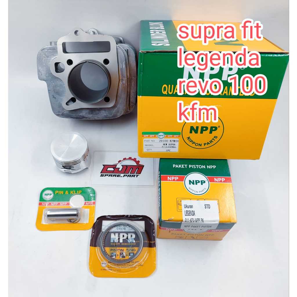 blok seher boring cylinder set plus piston kit supra fit new fit jumbo revo lama legenda original np