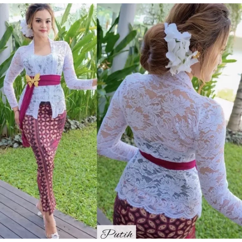 kebaya brokat sofia jumbo lengan panjang