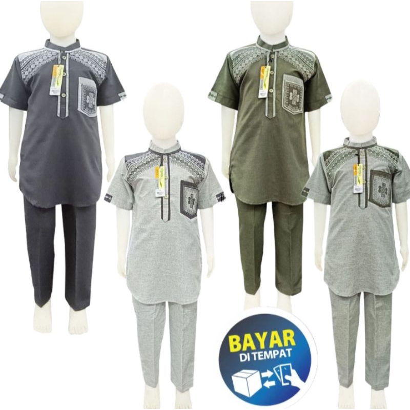 Baju Koko Anak Laki Laki Setelan Anak Laki Laki Koko Bordir anak Koko Couple Eternity Moslem