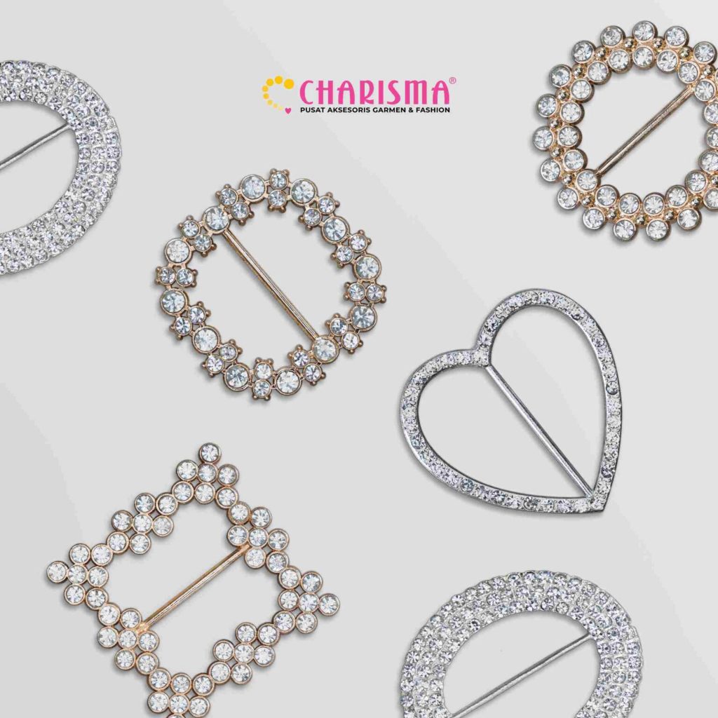 Charisma Kepala Gesper Kristal - Kepala Ikat Pinggang / Ring Hijab / Belt Kepala Gesper / Aksesoris 