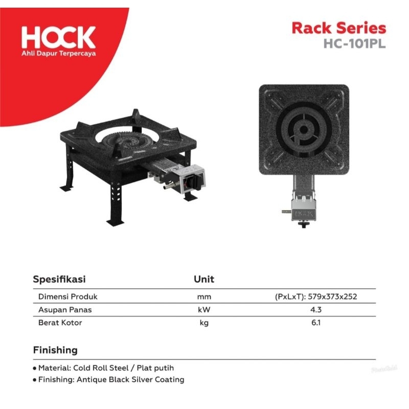 KOMPOR MAWAR HOCK/KOMPOR HOCK RAK SERIES HC-101PL