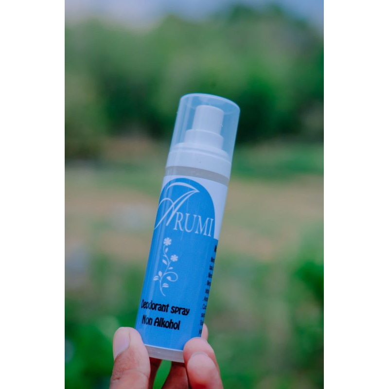 deodorant spray tawas penghilang bau badan, pencerah ketiak dengan packaging box