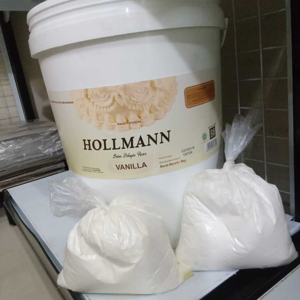 

HOLLMANN Butter Cream Rasa Vanilla kemasan Repack 500g