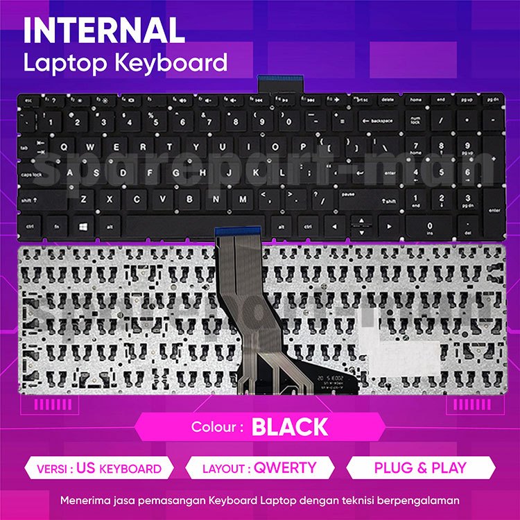 Keyboard HP Pavilion gaming 15cx 15-cx 15-cx0055tx 15-cx0056wm