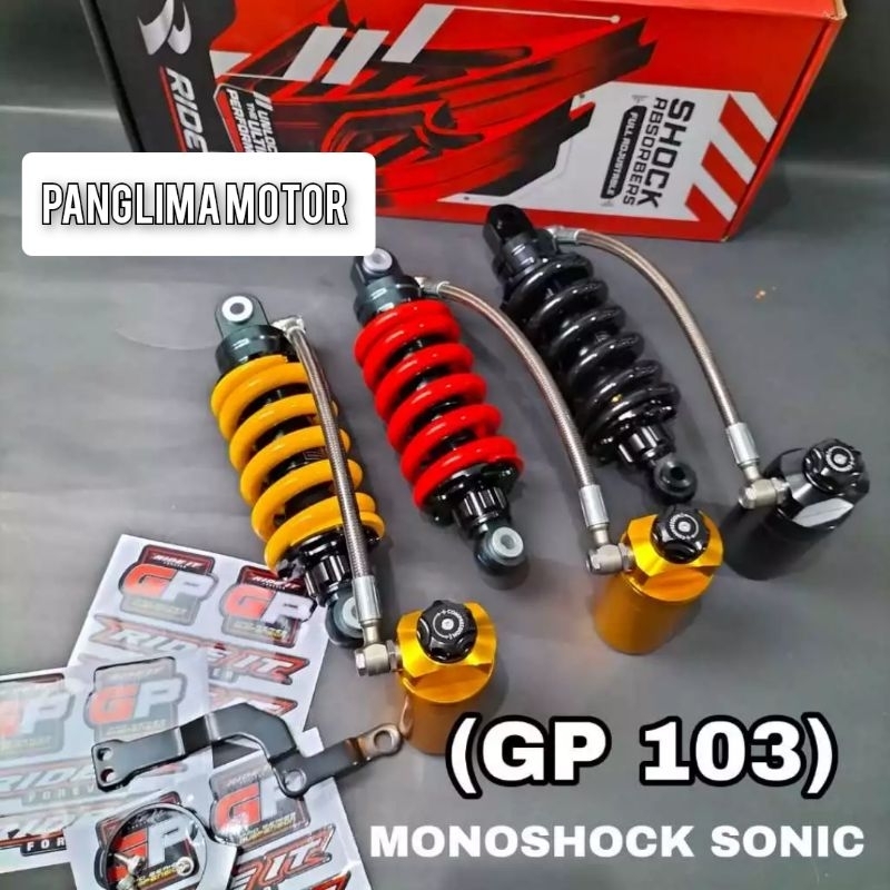 SHOCK/SHOK SKOK TABUNG PISAH RIDE IT GP FLEXSIBLE HONDA SONIC 150/SUPRA GTR 150 CLIK REBOUND. MONOSH