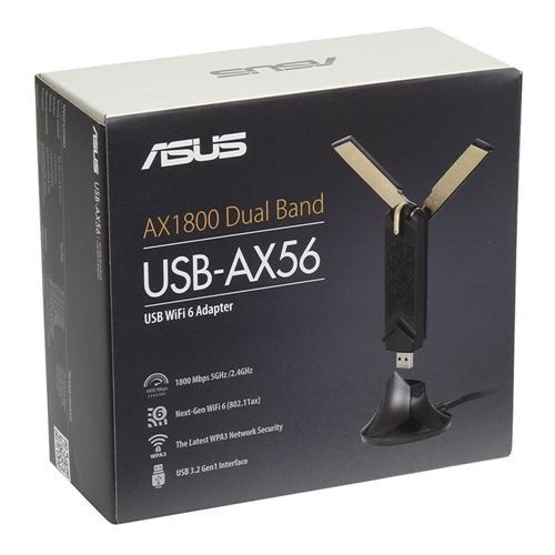 ASUS USB-AX56 AX1800 WiFi 6 Dual Band USB Wireless Adapter