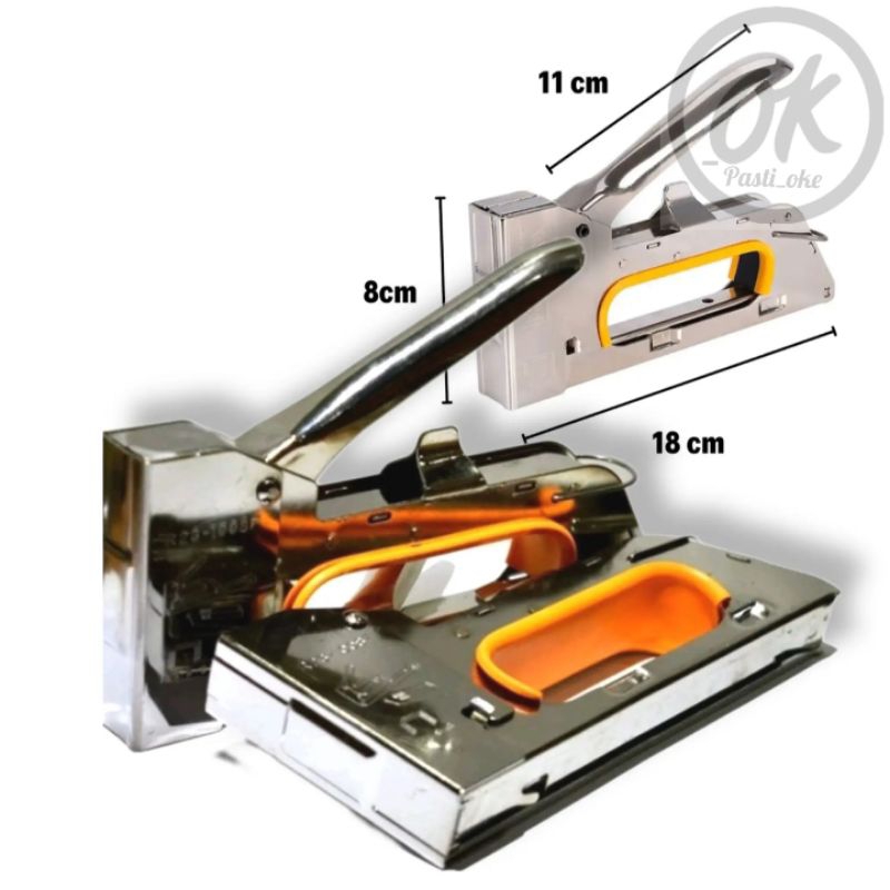 

Staples besar GUN TACKER spanduk kayu jok kertas