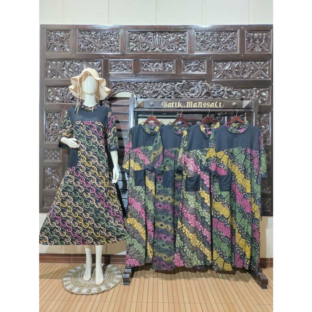 Lauza  sekdress  cap colet premium batik pekalongan