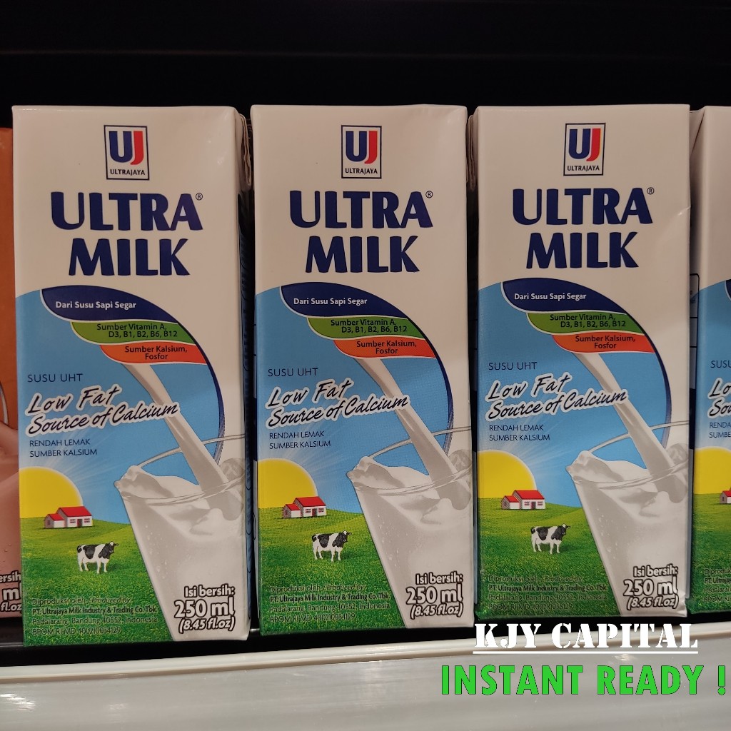 

SUSU CAIR ULTRA MILK LOW FAT PLAIN UHT 250ML / SUSU ULTRAMILK RENDAH LEMAK