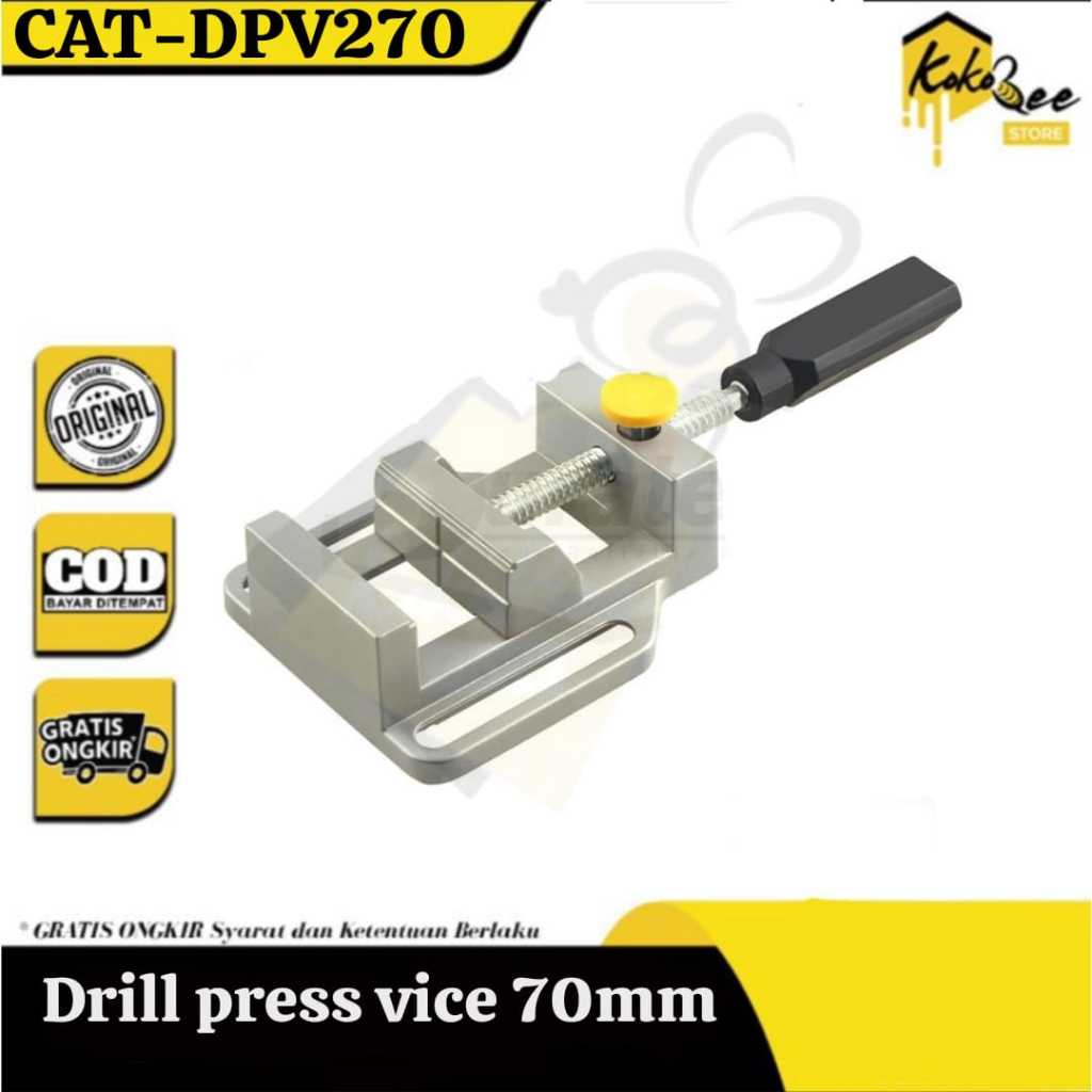 Drill press vice meja - alat penjepit stand bor ragum catok bor duduk - ragum catok mini bor duduk D