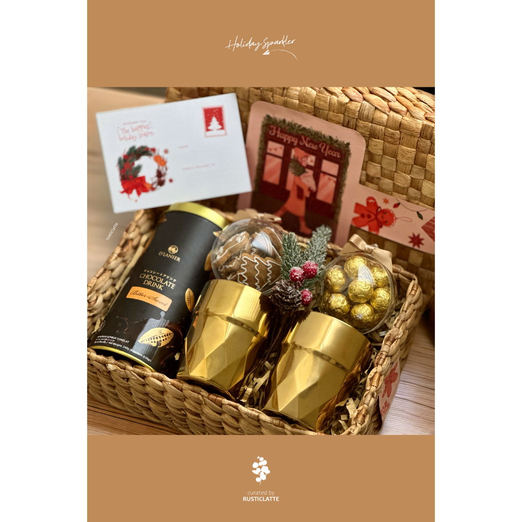 

Hampers Natal Tahun Baru Christmas New year gift - Holiday Basket Golden