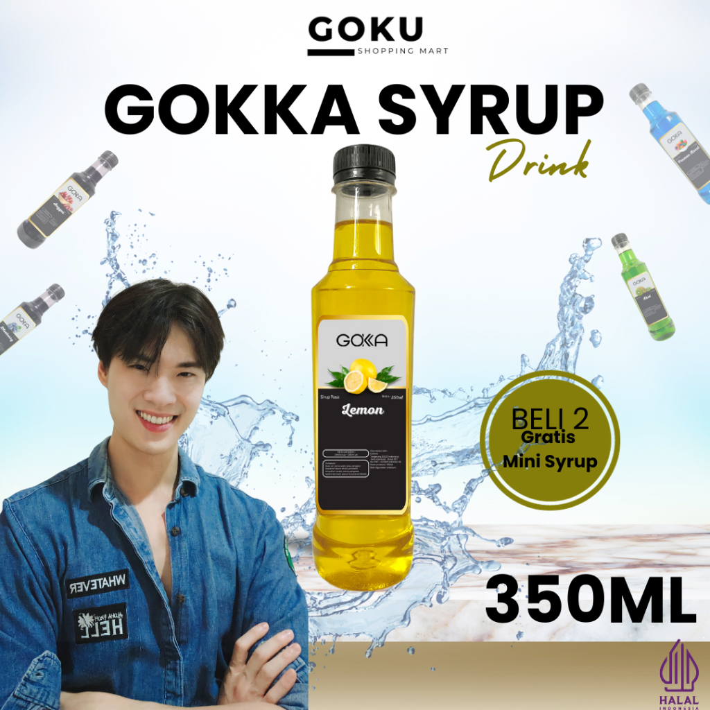 

Minuman Sirup 350ml Gokka Syrup Rasa Lemon