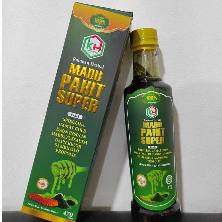 

Madu Pahit Super Plus Spirulina Gamat Emas Khalifah 470 gr