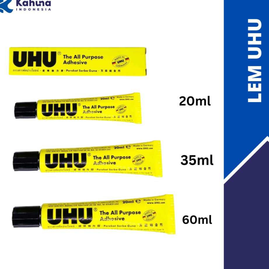 

✫Model Baru Lem UHU / UHU Glue Original 20 ML / 35 ML / 60 ML / 125ml F95 ✽