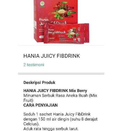 

Hania juicy fibdrink