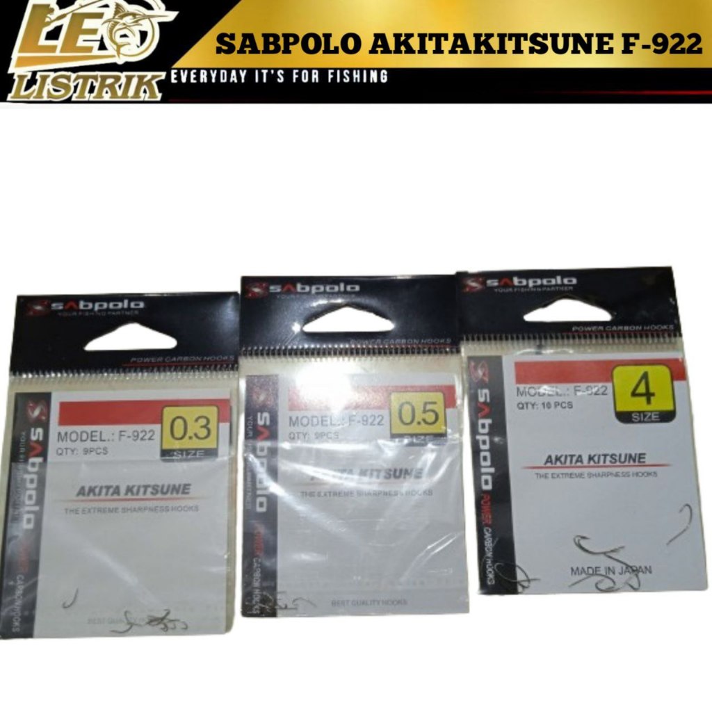 KAIL SABPOLO 922 TIPE AKITAKITSUNE SIZE 0.3 0.5 0.8 1 2 3 4