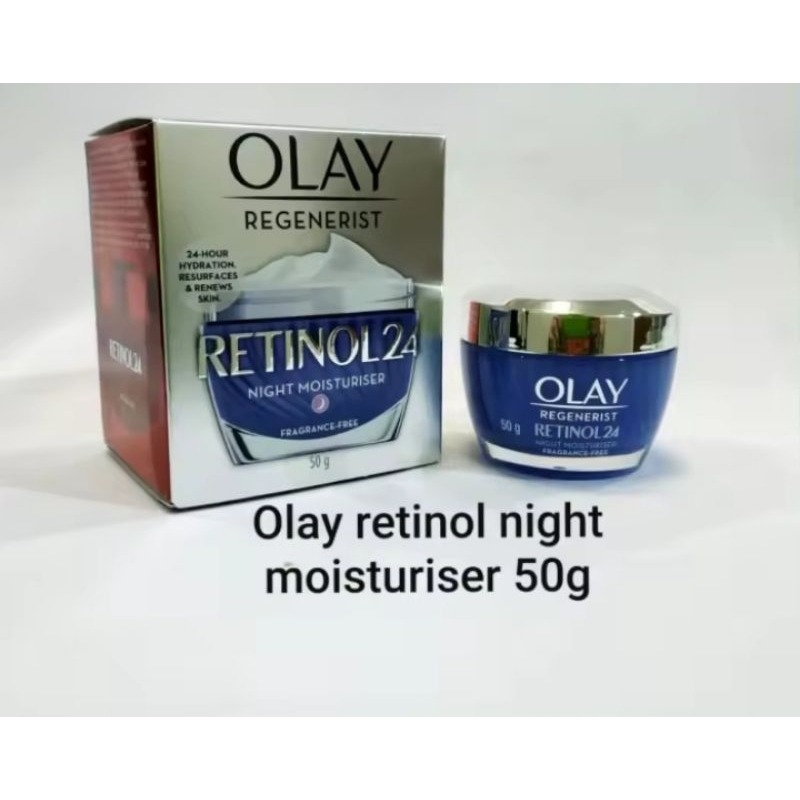 OLAY RETINOL 24 NIGHT MOISTURIZER-krim malam anti aging pelembap wajah retinol cream 50g