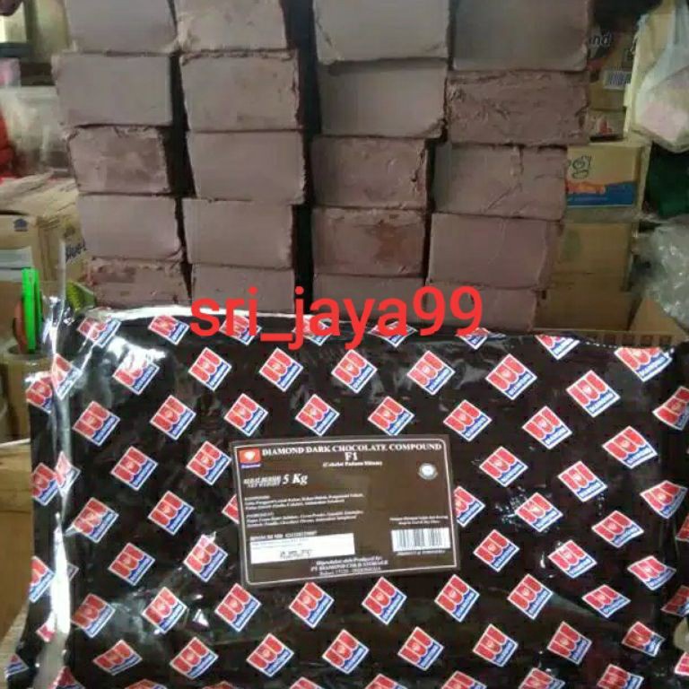 

➭ Coklat es kulkul Coklat Diamond Dark Compound Kurleb 250gr Model #Terbaru ▽