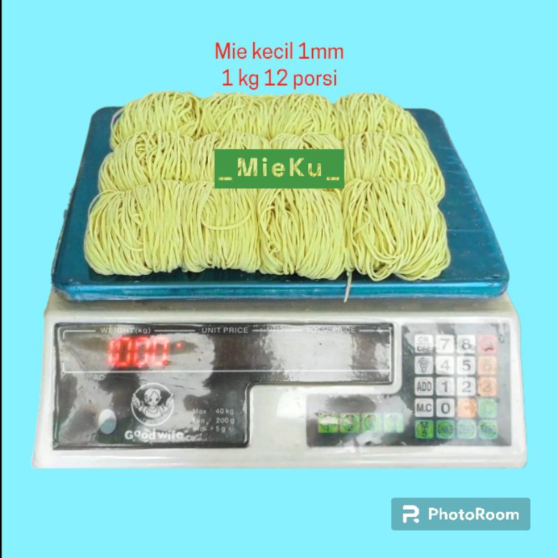 

1kg/12porsi/MieKecil/1mm cocokuntukMie Setan/MieGacoan/MiePedas