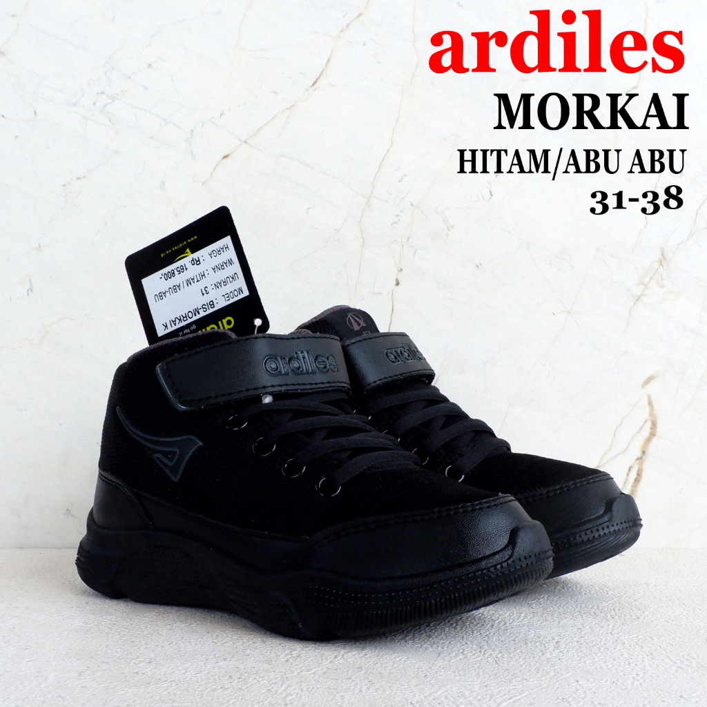 12.12 BRANDS FESTIVAL Ardiles Sepatu Boot Sekolah Anak - MORKAI - size 31-38 - Sepatu sekolah ardile
