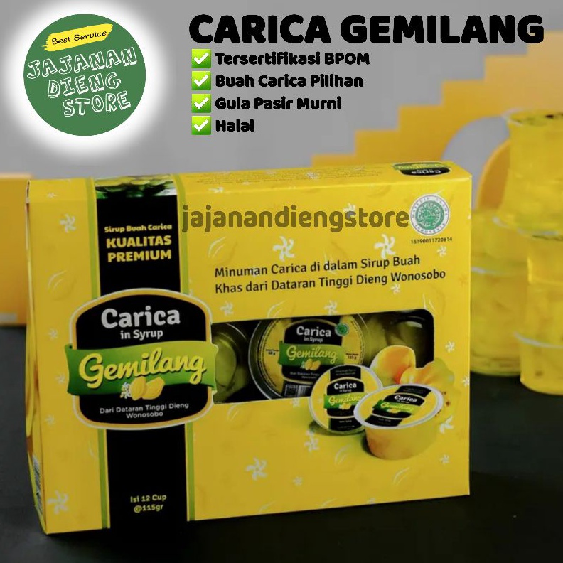 Star 12.12 Carica Gemilang isi 12 cup | Manisan Buah Carica Khas Dieng serbuuu 