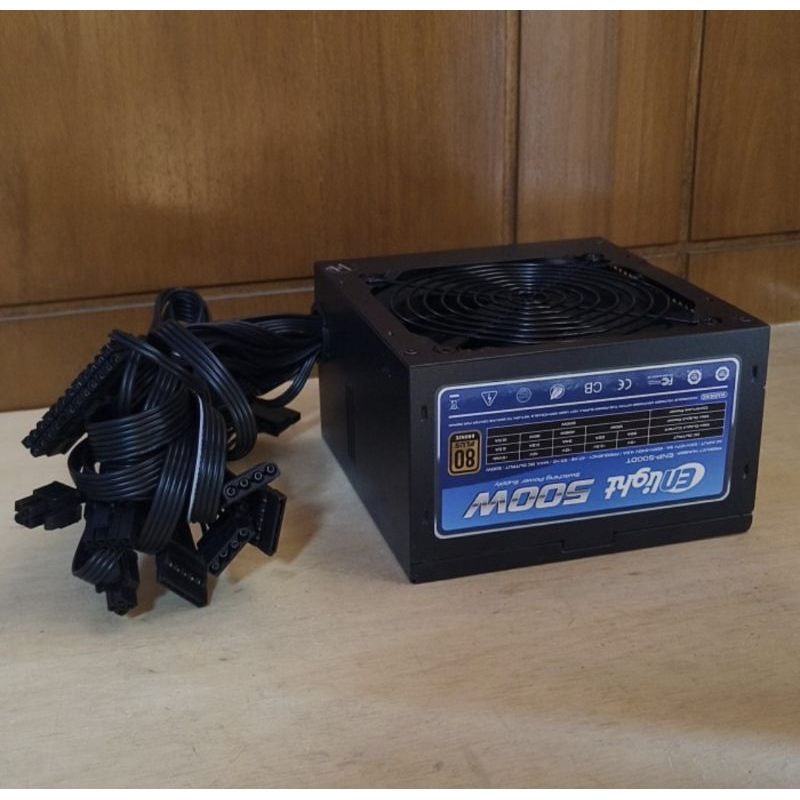 PSU ENLIGHT BLACK SILVER 500W 80+ BRONZE