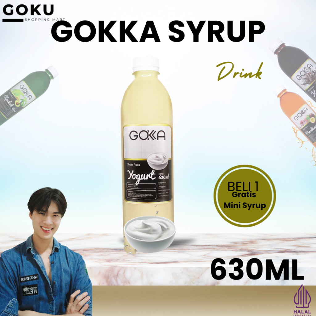 

Minuman Sirup 630ml Gokka Syrup Rasa Yogurt Yoghurt