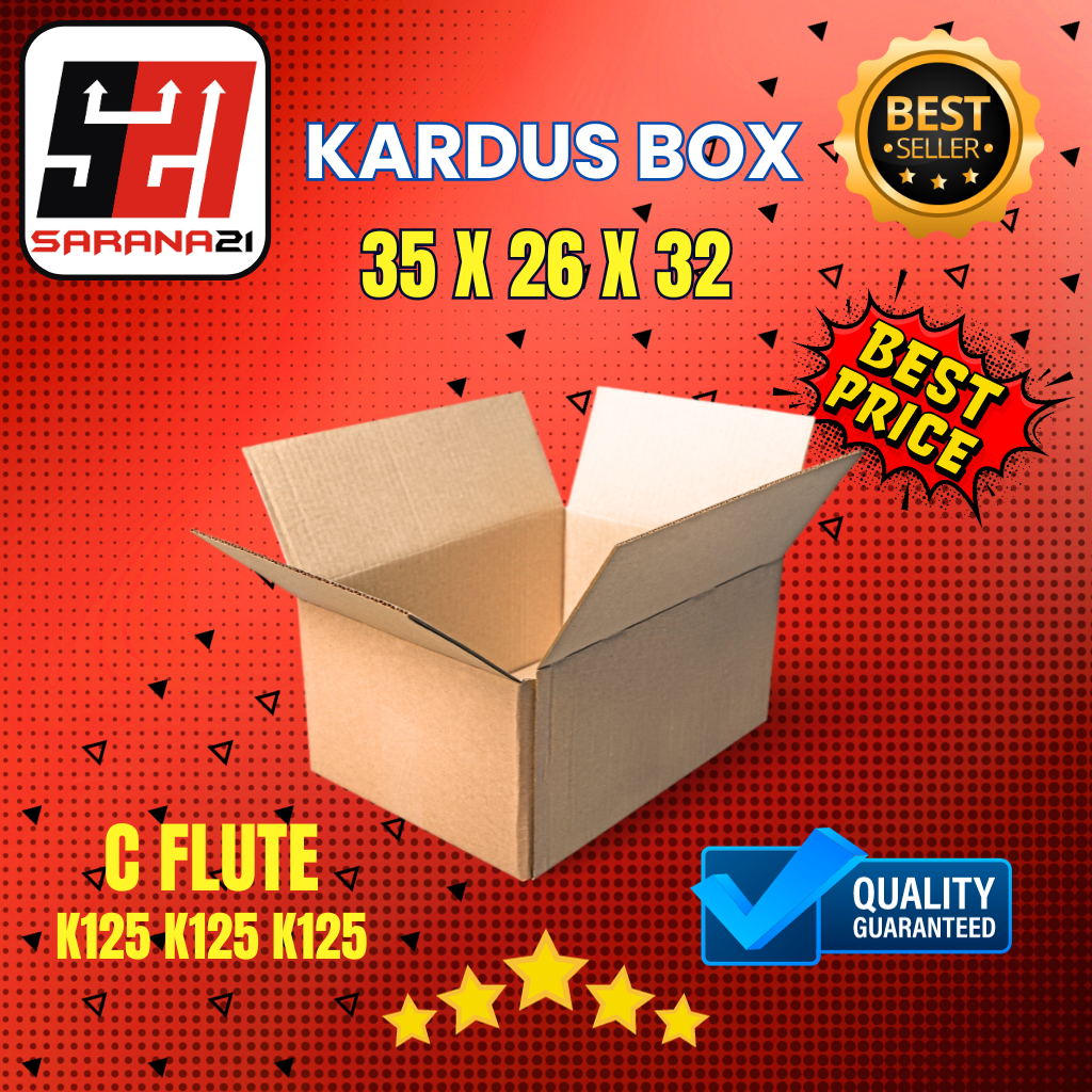 

Kardus Karton Box 35x26x32 Tebal 4mm