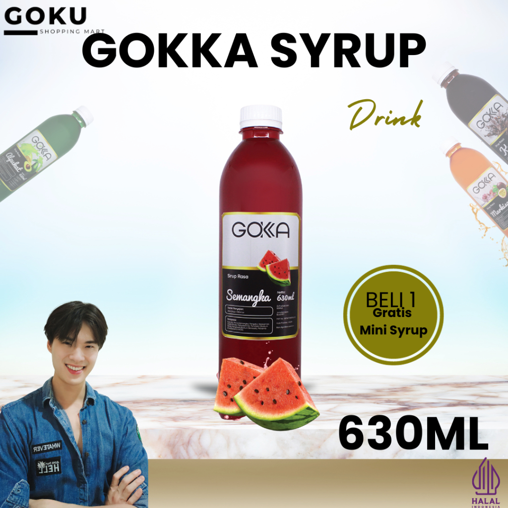 

Minuman Sirup 630ml Gokka Syrup Rasa Semangka