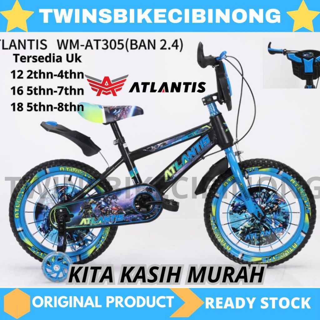 Sepeda Anak 12 16 18 Atlantis 305 ROBOTIC
