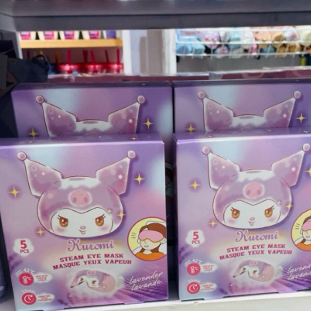 Miniso New X Sanrio Steam Eye Mask Cinnamoroll , kuromi & My Melody