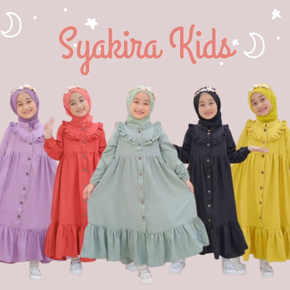 Tren Baru PROMO Gamis Anak Perempuan / Gamis Terbaru 2022 / Baju Gamis Anak Perempuan / Baju Muslim 