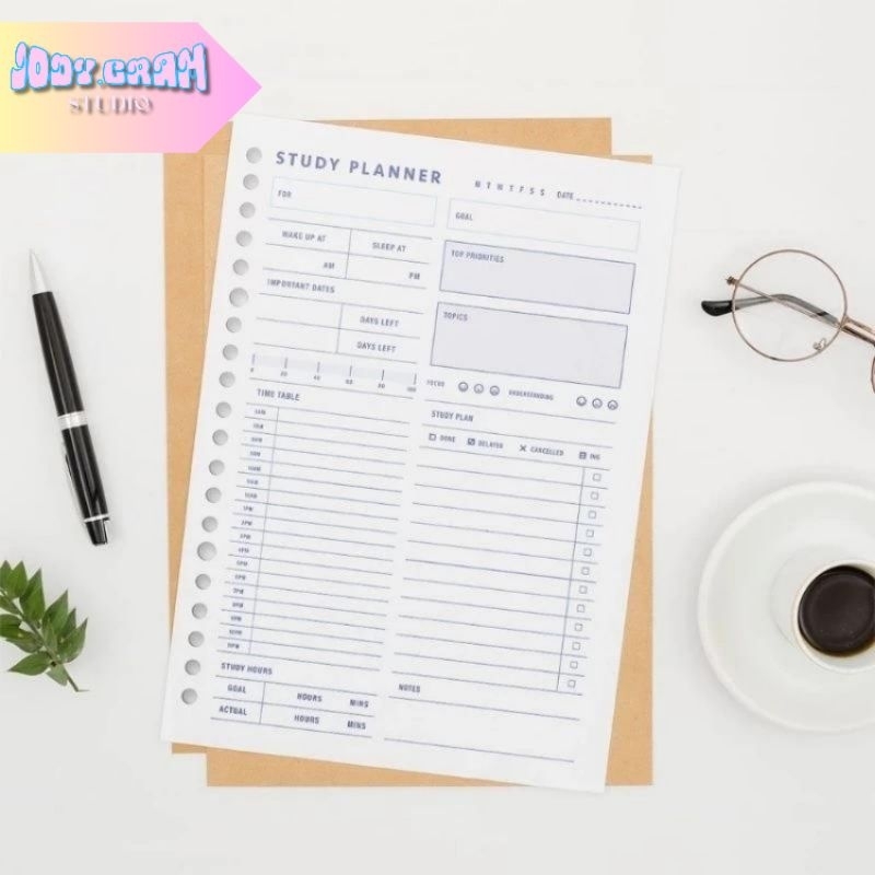 

[Jody.gram] Loose Leaf Weekly/Study Planner