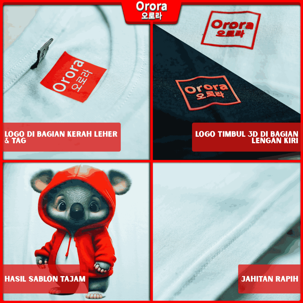 Orora Kaos Distro Premium Natal - Baju Atasan Sablon Pria Wanita Warna Hitam Putih Ukuran S M L XL XXL XXXL keren Original orntl 12-31