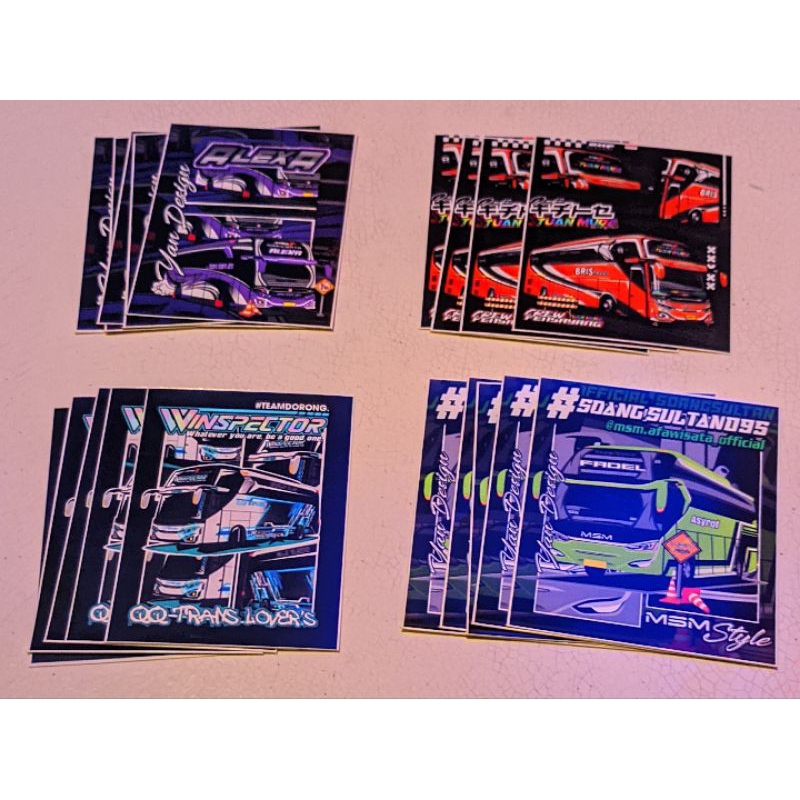 

COD Stiker Buss Keren Terbaru Premium High Quality ( 20 Stiker+Bonus )