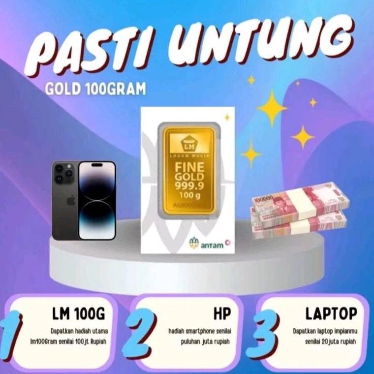 Dijual COD PROMO TERBATAS ....... emas Antam logam mulia asli 999.9% isvertasi jangka panjang