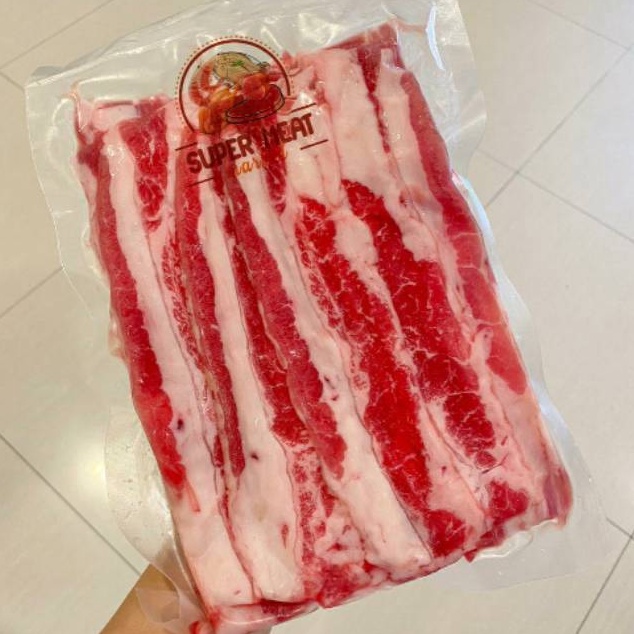 

Terbaru dan terlaris 500gr Shortplate US Angus Beef Slice / Daging Yoshin*ya BEST SELLER!! gas !!
