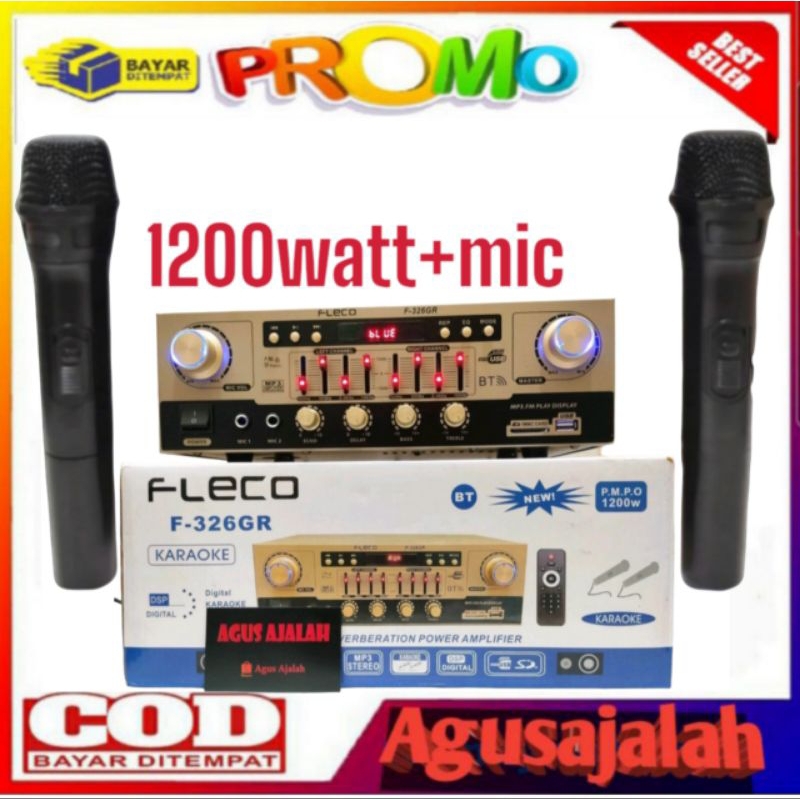 PROMO POWER AMPLIFIER SUBWOOFER 1200WATT HOME THEATRE AMPLIFIER DIGITAL LED EQUALIZER  AMPLIFIER FLE