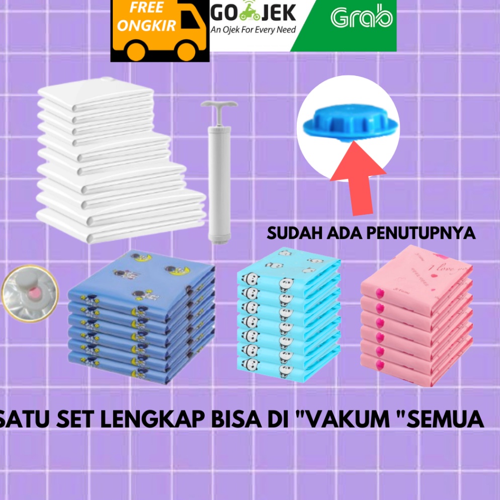 SALE TERBATAS Plastik Vacum Baju Vakum Pakaian Multifungsi Bag Traveling