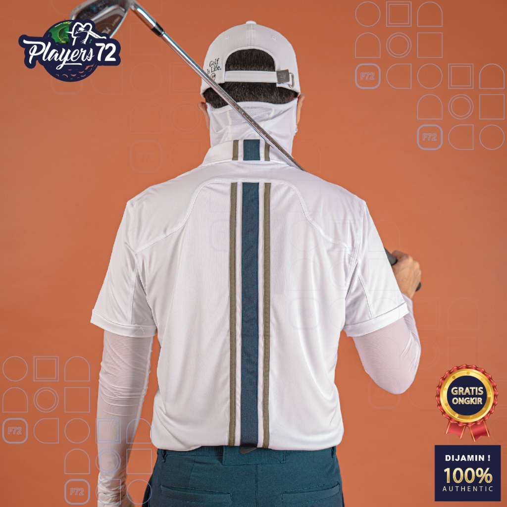 PLAYERS72 J LINDEBERG Prisco Reguler Golf Polo / Baju Olahraga Pria