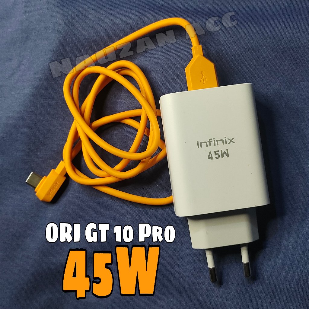 Charger INFINIX GT 10 PRO. Fastcharging 45W Original Asli