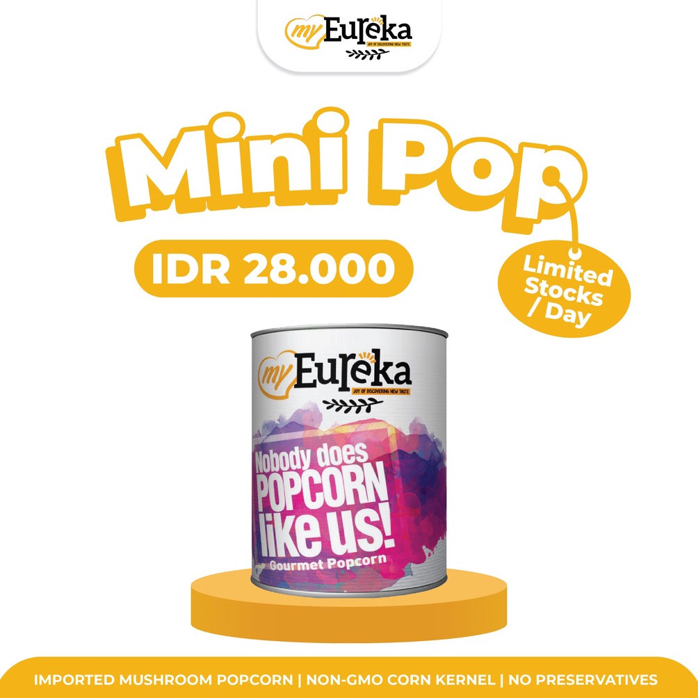 

PM79 EUREKA POPCORN MINI POP (35g) LIMITED STOCK/DAY Best Produk