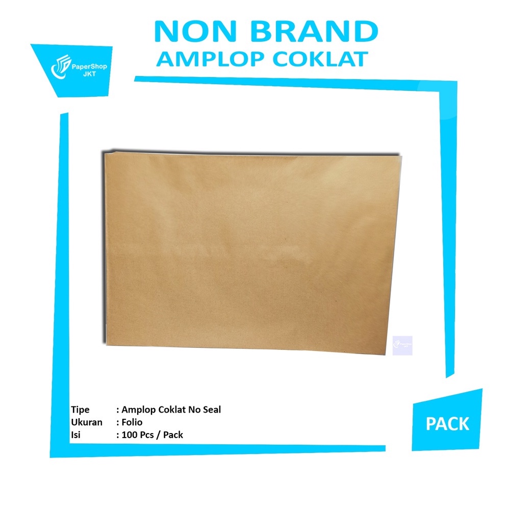 

9.9 FLASH SALE PSJ - Amplop Coklat Folio - Pack