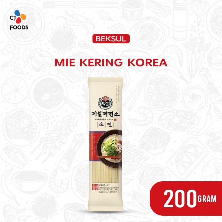 

MODEL AEC747 BEKSUL Mie Kering Korea / Korean Style Noodle 200 Gram