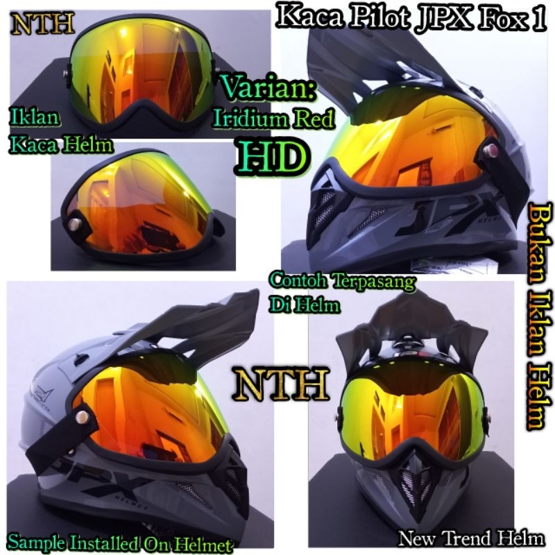 Kaca Helm Goggle Helm JPX Cross Full Cover