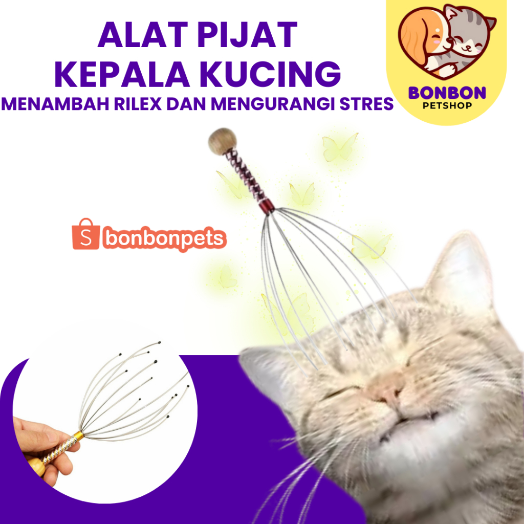 Alat Pijat Kepala Kucing Lentur Pijatan Kepala Kucing Anti Stres