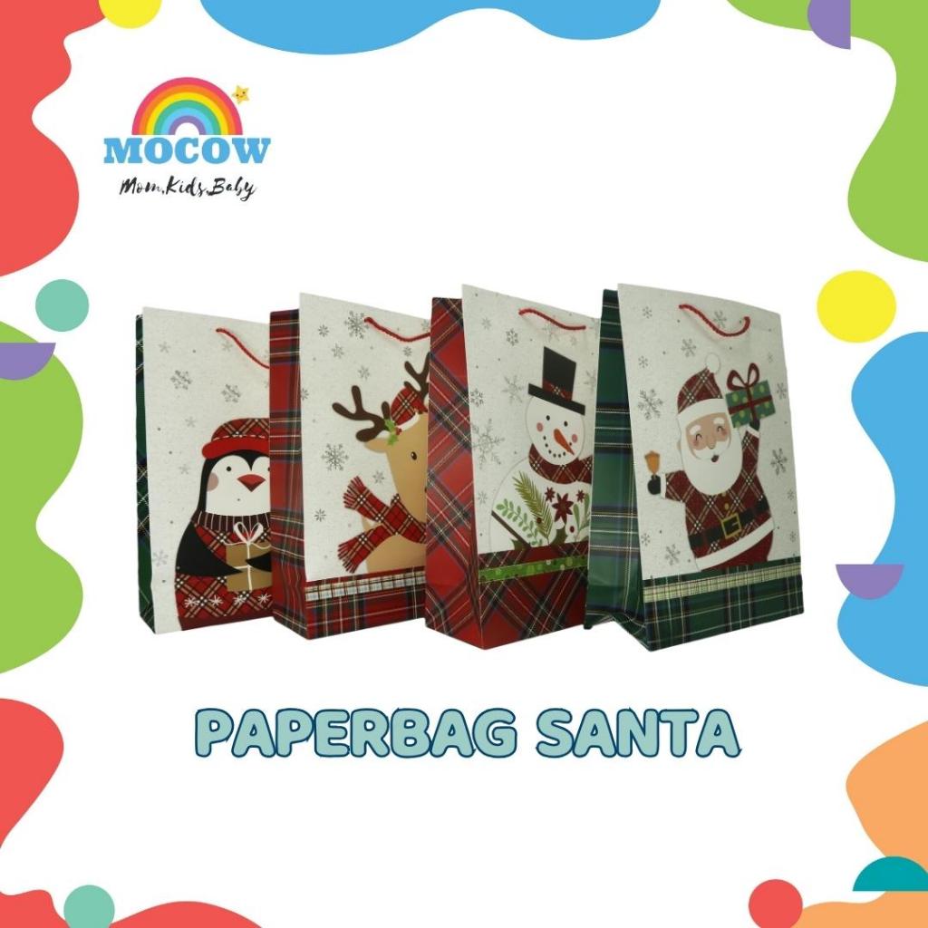 

PAPER BAG SANTA / Tas Hampers Natal / Paperbag Tebal / Paperbag Christmas / Tas Sovenir / Tas Natal Lucu / Goodie Bag Natal
